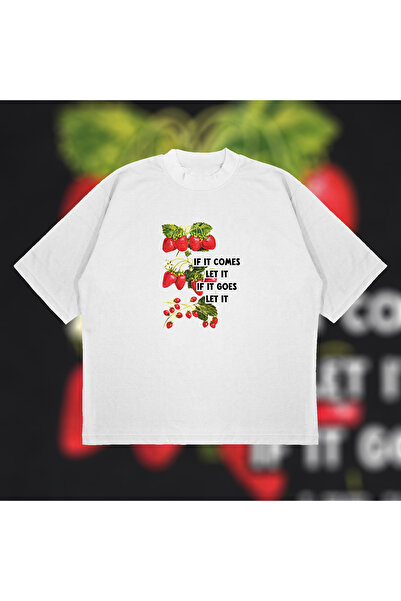 Tarzsokak Dacă vine, lasă-l supradimensionat, unisex, bumbac, țesătură groasă...