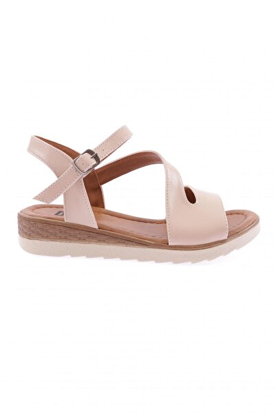 DGN Women's Cross Strap Ankle Sandals Nude 81533102