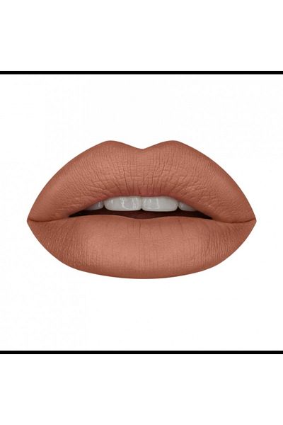 HUDA BEAUTY Power Bullet Matte Lipstick – STAYCATION | Bold Burgundy Shade with Warm Undertones 3g