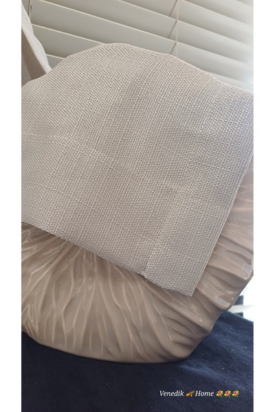 venedik home Stone Color Milas Linen Background Curtain 1X3 Frequent Pleats Custom Made (4 Bulk Accessories Gift)