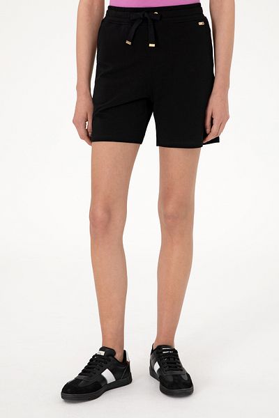 U.S. Polo Assn. Women's Black Knitted Shorts 50305755-Vr046