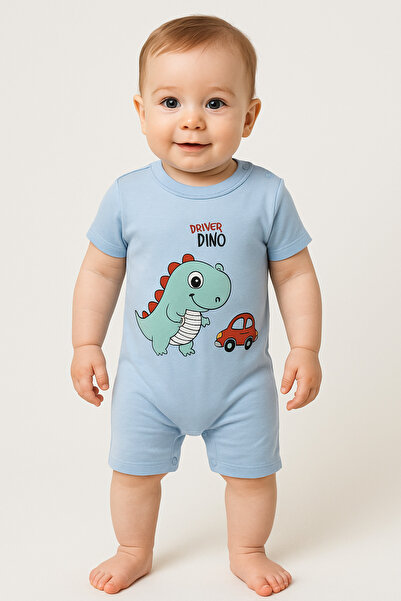 nevrankids Yenidoğan Kız Erkek Pamuk Uni Yumuşak Kısa Kollu Yazlık Tulum