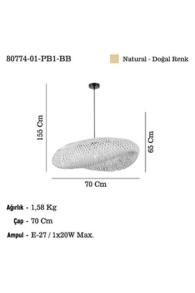 LUCEA MALAGA 07 B.BOY HASIR AVİZE