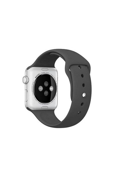 REDz Accessories Curea sport pentru Apple Watch, silicon, neagră - 44/45/46/49 mm, medie