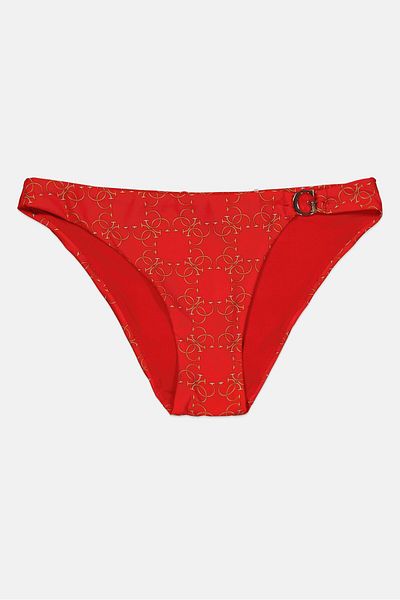 Guess Women Swimwear Bikini Bottom, Red