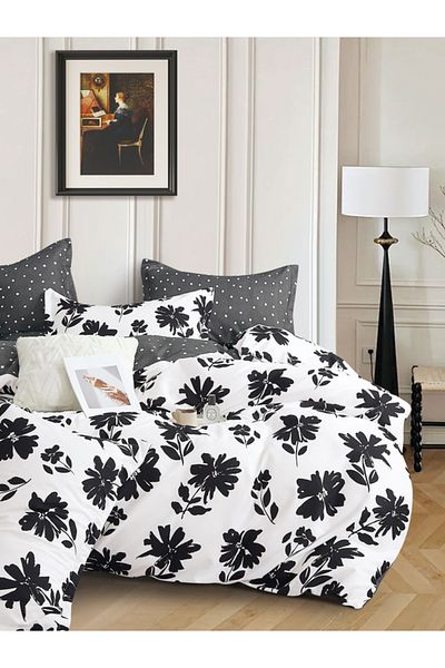Donetella Printed Duvet Cover Set 6-Pcs – King Size 220x240 cm, Microfiber Fabric, No Filler Inside