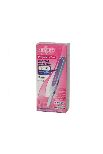 SUREARLY Surely digital pregnancy test device, 3 tests