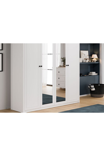 Almila Sento Moon 4 Kapaklı Dolap