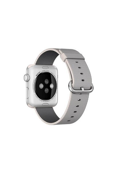 REDz Accessories Curea sport compatibilă cu Apple Watch, nailon țesut, textil, albă - 38/40/41 mm