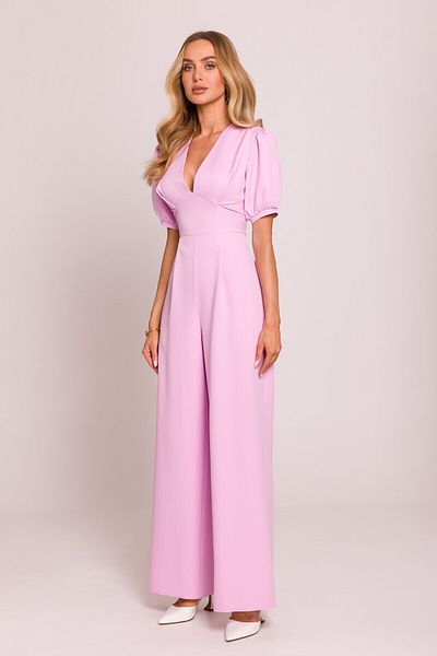Made of Emotion Jumpsuit with deep neckline and wide legs