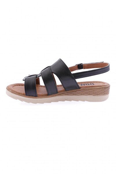 DGN Schwarze Damensandalen – Knöchelriemen, Modell 81433102