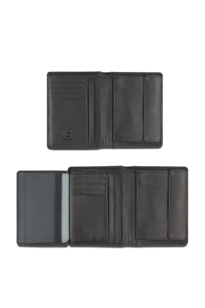 BUGATTI Portofel vertical barbati, BUGATTI, colectia Punto, 49131201, piele naturala, negru