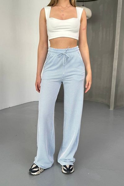 bb butik basic Pantaloni casual cu dungi CH2221