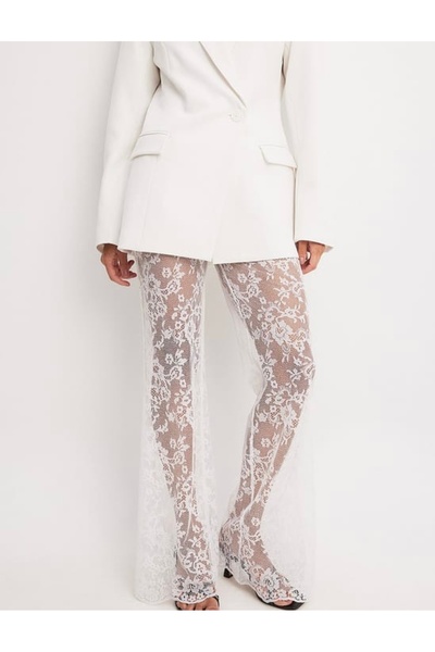 Butik Wideleg Dantel Pantolon