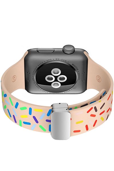 REDz Accessories Soft Magnet Strap, Silicone for Apple Watch, Magnetic, Sport, Colorful Pink - 38/40/41 mm