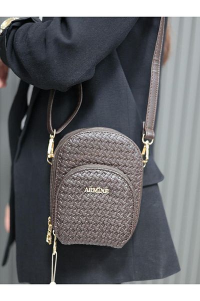 Armine Bag Knitted Brown Ar38411