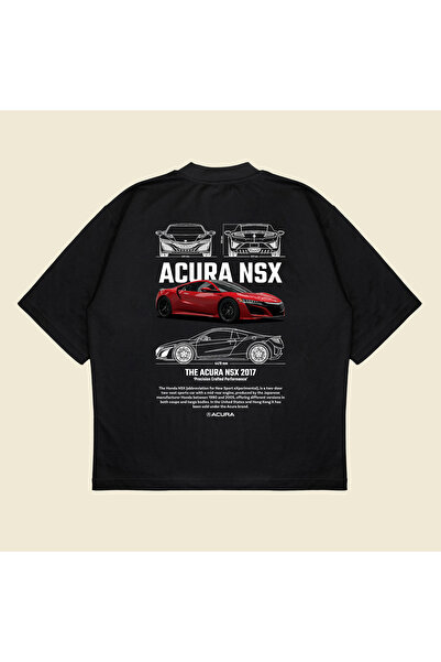 Tarzsokak Honda Acura Nsx Imprimat Oversize Unisex Bumbac Tesatura groasa res...
