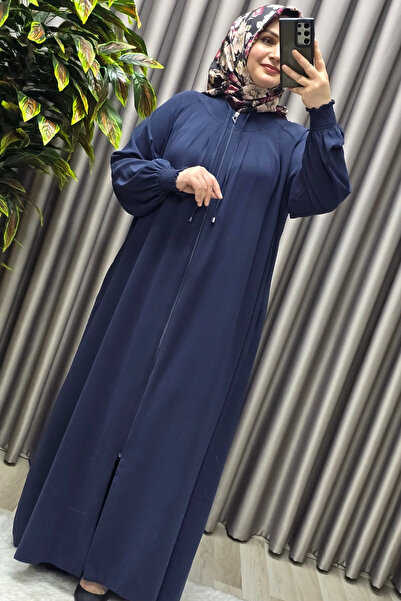 Elmas Tesettür Жіночий одяг для мусульманок Великі розміри Nur Robalı Креп Фереце