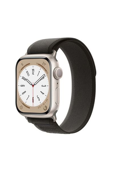 REDz Accessories Curea Trail Loop, nailon, compatibilă cu Apple Watch, Hedgehog, neagră/griă - 38/40/41 mm