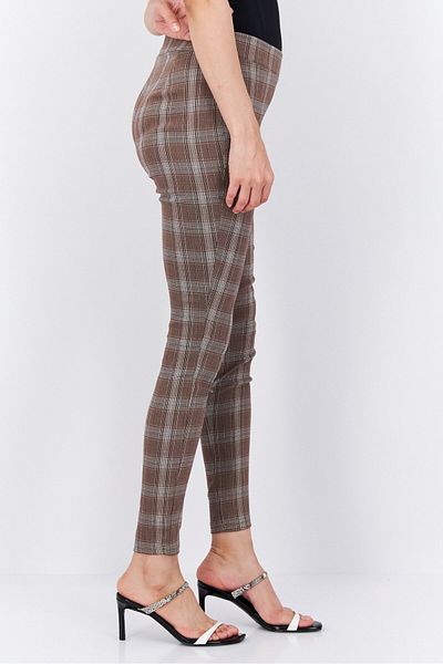 Tommy Hilfiger Women Plaid Skinny Pants, Multicolor
