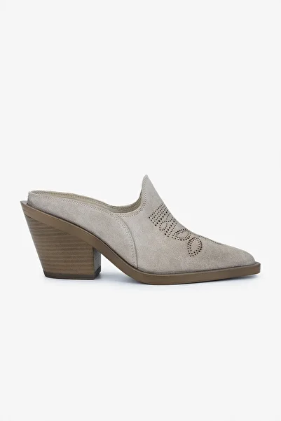 Valmenti Women's Genuine Leather Heeled Slippers