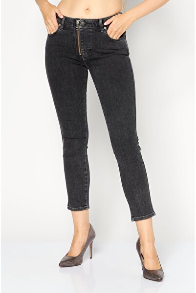 Diesel Women Slim Fit Washed Stretchable Denim Jeans, Black