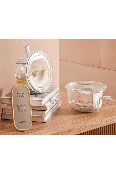 Doopser Mini Pump, Electric Wearable Breast Pump, Double Milk Collection, 240ml