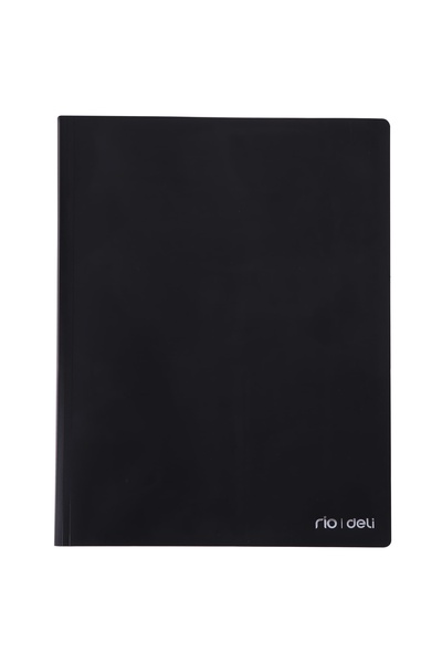 Deli Plastic Button Folder A4 Green Deli