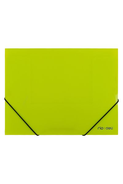 Deli Plastic Button Folder A4 Red Deli