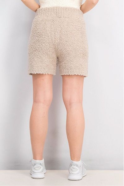 XOXO Women Pull On Textured Short, Coffee Milk