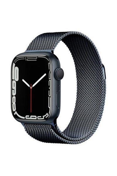 REDz Accessories Strap For Apple Watch, Milanese Loop, Stainless Steel, Midnight - 38/40/41 Mm