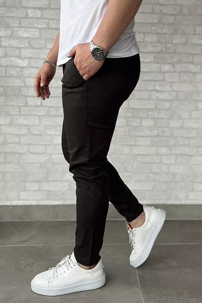 MİSHAR İTALİA Anthracite Men's Gabardine Trousers