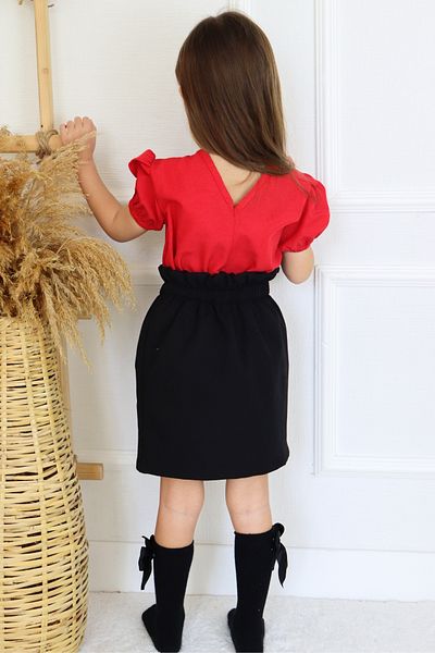 Parla Kids Girl's Rosalie Black Red Suit with Scarf April 23 October 29 Show Outfit