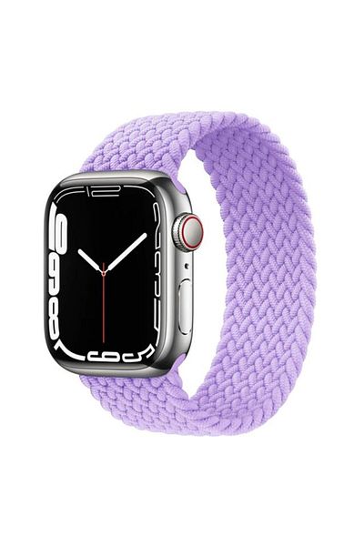 REDz Accessories Solo Loop Strap, Compatible with Apple Watch, Elastic, Lavender Purple - 44/45/46/49 mm, Very Small