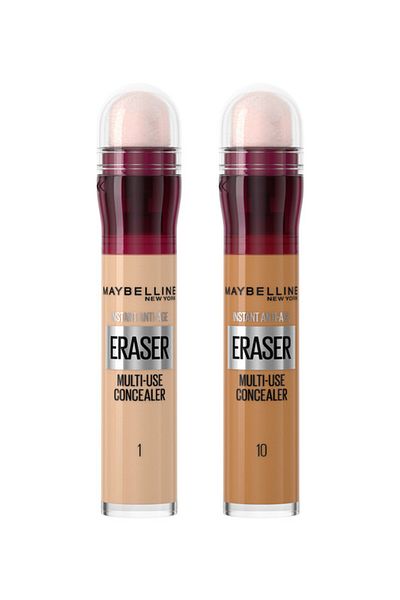 Maybelline New York MAYBELLINE INSTANT AGE ERASER CONCEALER 10 CARAMEL + INSTANT AGE ERASER CONCEALER 01 LIGHT