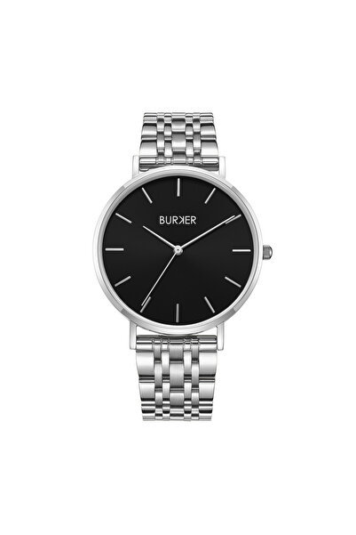 Burker Damenuhr Ruby Silber Schwarz