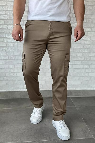 MİSHAR İTALİA Ανδρικό παντελόνι Mink Cargo με ίσιο πόδι