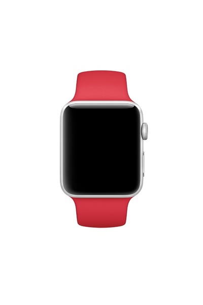 REDz Accessories Curea sport pentru Apple Watch, silicon, roșie - 44/45/46/49 mm, medie