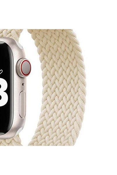 REDz Accessories Solo Loop Strap, Compatible With Apple Watch, Elastic, Starlight - 44/45/46/49 Mm, Small