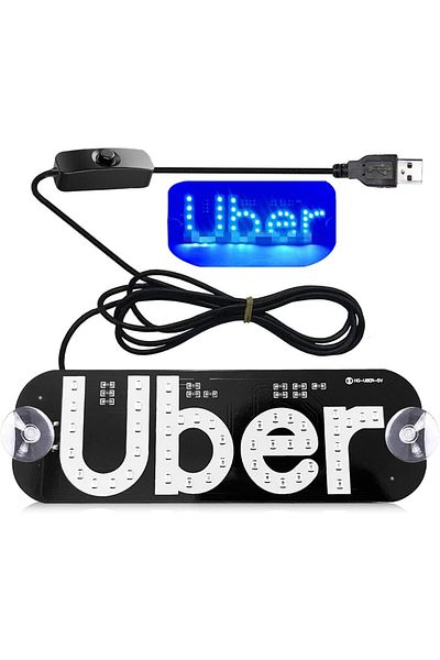 COOYA Car LED Light Logo, Blue Light with USB Port, Quick Attention, Suitable for All Kinds of Models