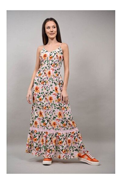 sweet girl ROCHIE BOHO CHIC LUNGA FLORALA CU BRETELE SUBTIRI BEINETTE Roz S-M