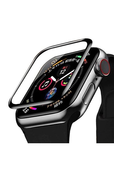 REDz Accessories Protective Film For Apple Watch, Full Size, Hydrogel, Black Edges - Apple Watch 1/2/3 42mm