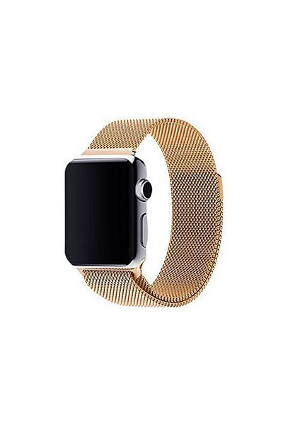 REDz Accessories Strap For Apple Watch, Milanese Loop, Stainless Steel, Gold - 38/40/41 Mm