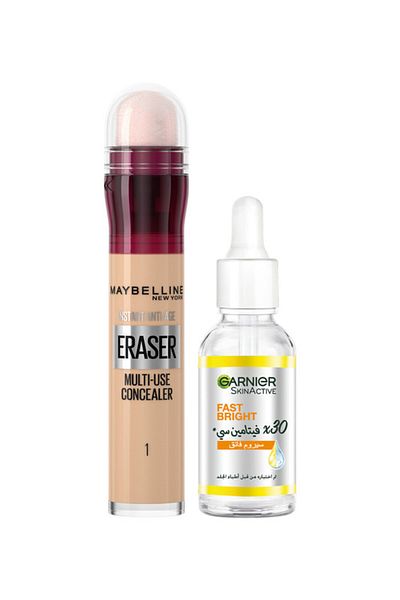 Maybelline New York SKIN ACTIVE LIGHT/TRU WHI SP30ML + MAYBELLINE INSTANT AGE ERASER CONCEALER 01 LIGHT