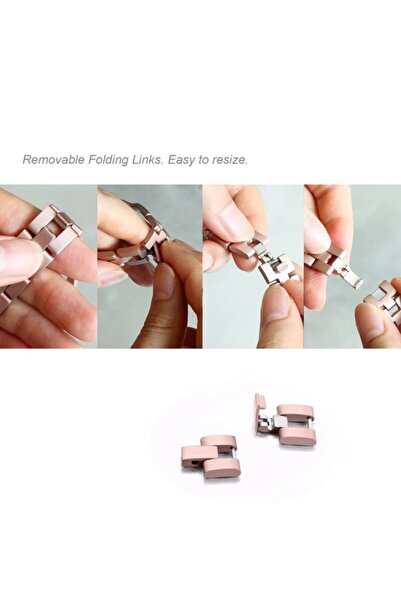 REDz Accessories Λουράκι για Apple Watch, Μοντέρνο, Κρύσταλλοι Ζιρκονίας, Ανοξείδωτο Ατσάλι, Γυναικείο, Ασημί - 38/40/41 mm