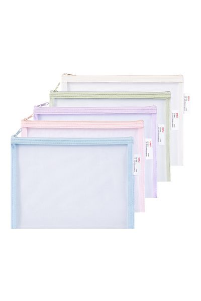 Deli Polyester Zip Protection Folder A5 Deli