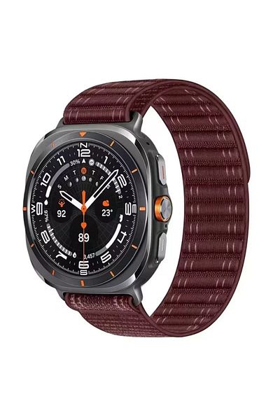 REDz Accessories Wave Strap With Hedgehog For Apple Watch, Sport Size, Burgundy - 44/45/46/49 Mm