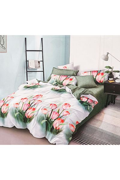 Pucioasa Double Bed Linen, Made of Finet, 6 Pieces, Fitted Sheet 230x250 Cm