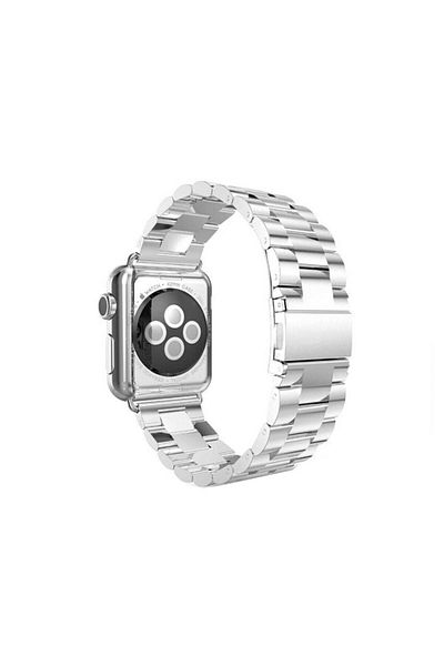 REDz Accessories Curea metalică pentru Apple Watch, oțel inoxidabil, argintie - 44/45/46/49 mm