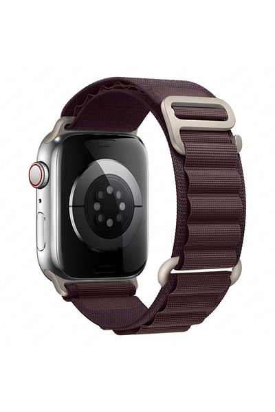 REDz Accessories Alpine Strap, Nylon, Compatible with Apple Watch, Adjustable, Purple - 44/45/46/49 mm